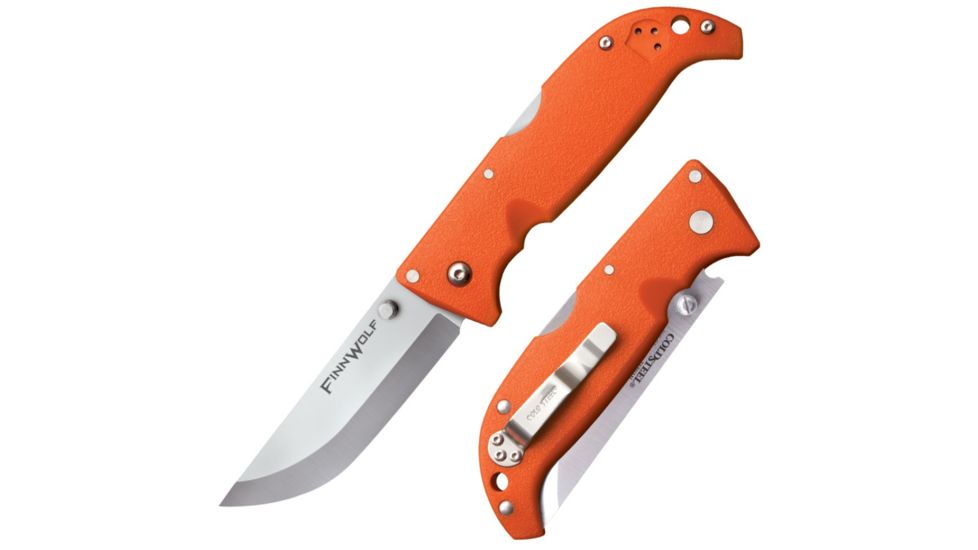 Cold Steel Finn Wolf Knife, Orange/Silver, 7 7/8in, CS-20NPRYZ