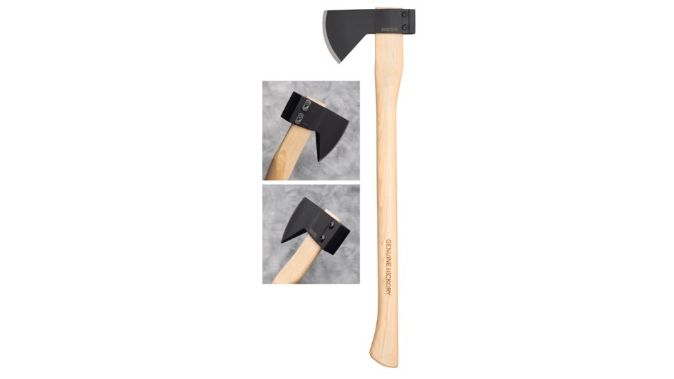 Cold Steel Hudson Bay Camp Axe, 1055 High Carbon Steel Blade, Wood Handle, 27in, CS-90QB
