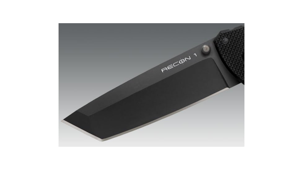 Cold Steel Recon 1, Black G-10 Handle, Black Tanto Bl, Plain 27TLT