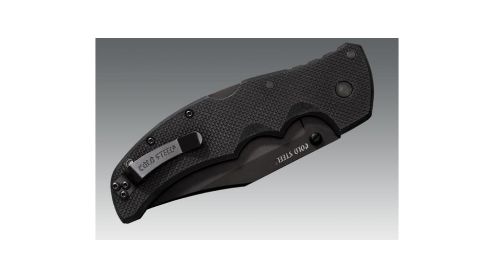 Cold Steel Recon 1 Clip Point, Black G-10 Handle, Black Blade, Combo 27TLCH