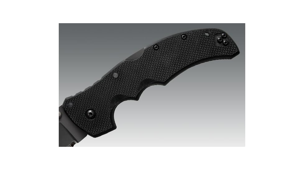 Cold Steel Recon 1 Clip Point, Black G-10 Handle, Black Blade, Combo 27TLCH