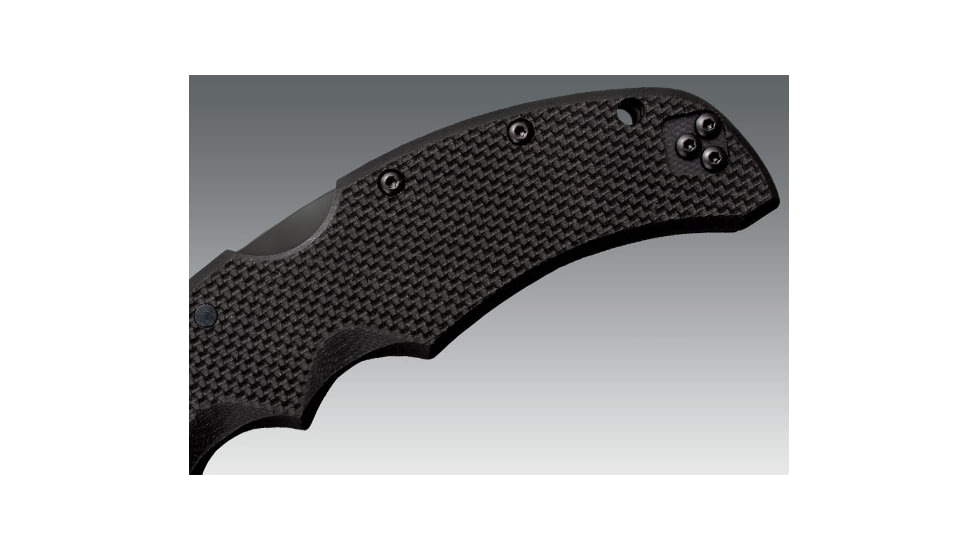 Cold Steel Recon 1 Folding Knife, 4in Clip Point Plain Carpenters CTS-XHP Alloy w/ DLC Coating, Black G10 Handle, CS-27TLCC