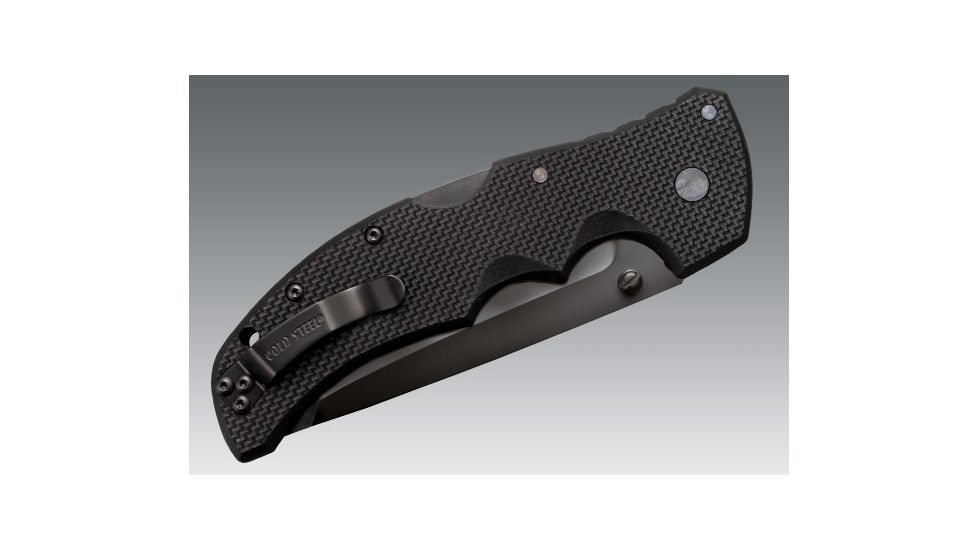 Cold Steel Recon 1 Folding Knife, 4in Tanto Plain Carpenters S35VN Alloy w/ DLC Coating, Black G10 Handle, CS-27TLCT