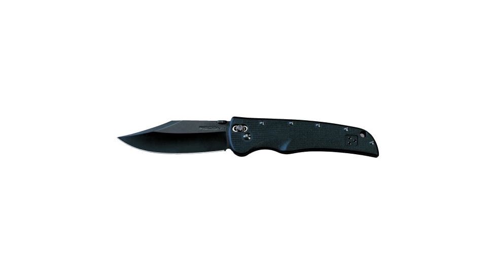 Cold Steel Recon 1 Tactical Combat Folding Knife, Black G-10 Handle, Black Blade, Clip, Plain 27TLC
