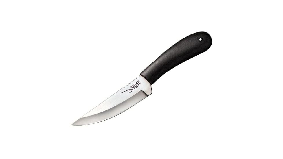 Cold Steel Roach Belly 8.58in Fixed Blade Knife, Black/Silver, 8.5in, CS-20RBCZ