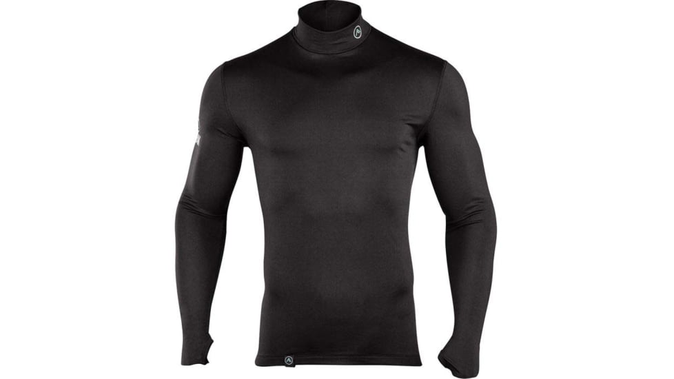 Coldpruf Peak Wrmr Prfrm Men Mock Bk Md 72MMDBK