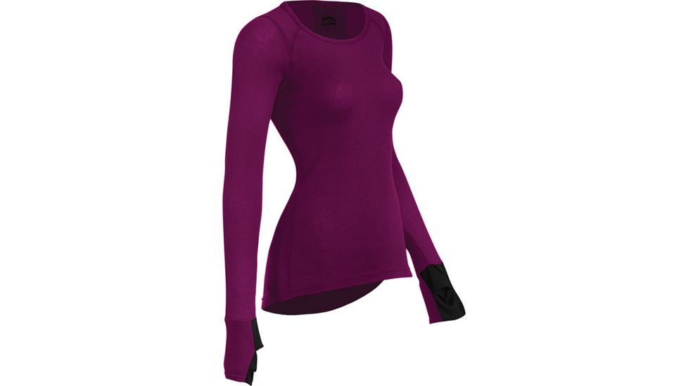 Coldpruf Zephyr Womens Crew Plum Md 44AMPM