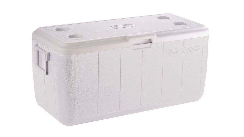 Coleman 100 Quart Performance Cooler, GLBL 5298, White, Holds 160 Cans 3000000185