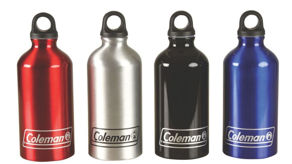 Coleman 16 oz Aluminum Water Bottle W/ Looped Topper, 2.9 in X 7.5 in 2000016355