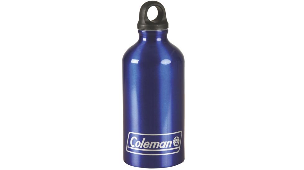 Coleman 16 oz Aluminum Water Bottle W/ Looped Topper, 2.9 in X 7.5 in 2000016355