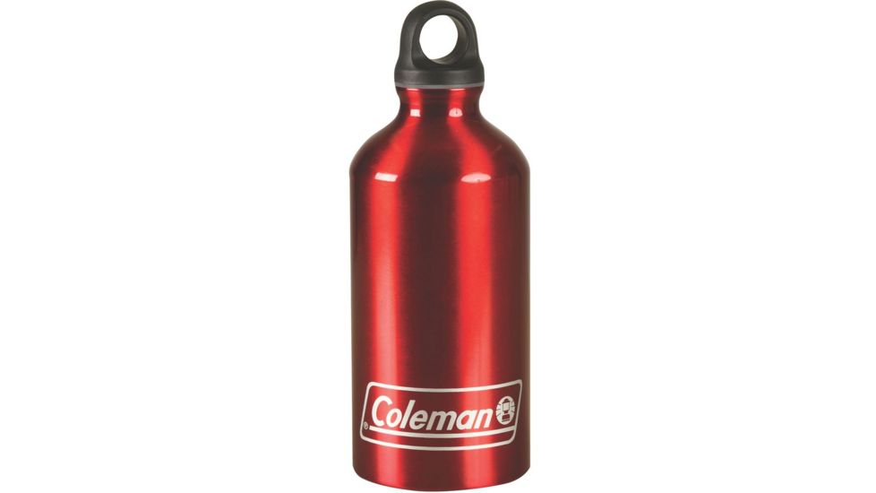Coleman 16 oz Aluminum Water Bottle W/ Looped Topper, 2.9 in X 7.5 in 2000016355