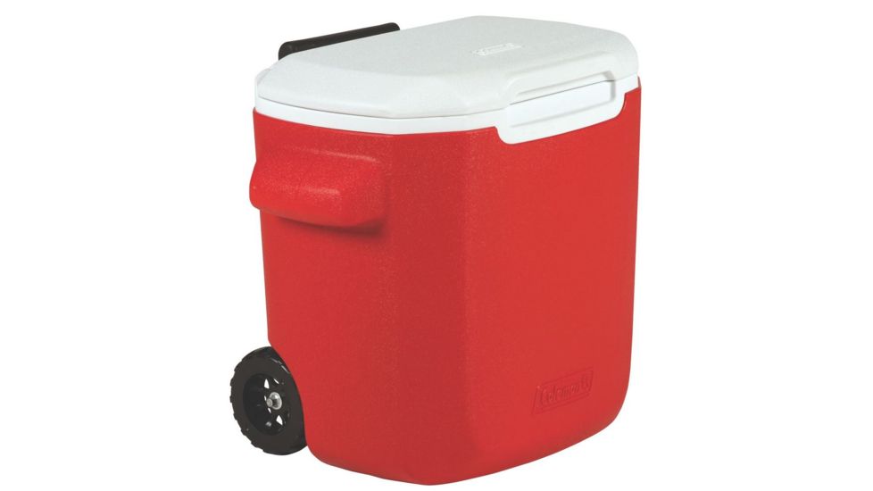 Coleman 16 Quart Wheeled Cooler, 6219, Red, Holds 22 Cans 3000001169