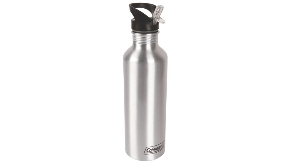 Coleman 1L Aluminum Hydration Water Bottle, Wide Mouth Opening, 3.2 in X 10.5 in 2000016358