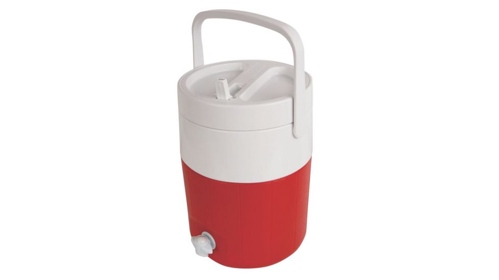 Coleman 2 Gal Jug Cooler W/ Faucet, Spout, Red 5592C703G
