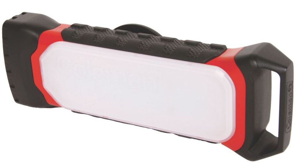 Coleman 2 In 1 Utility Light Flashlight, 200 Lumens, IPX4 Water-Resistant Design, Black / Red 2000022333