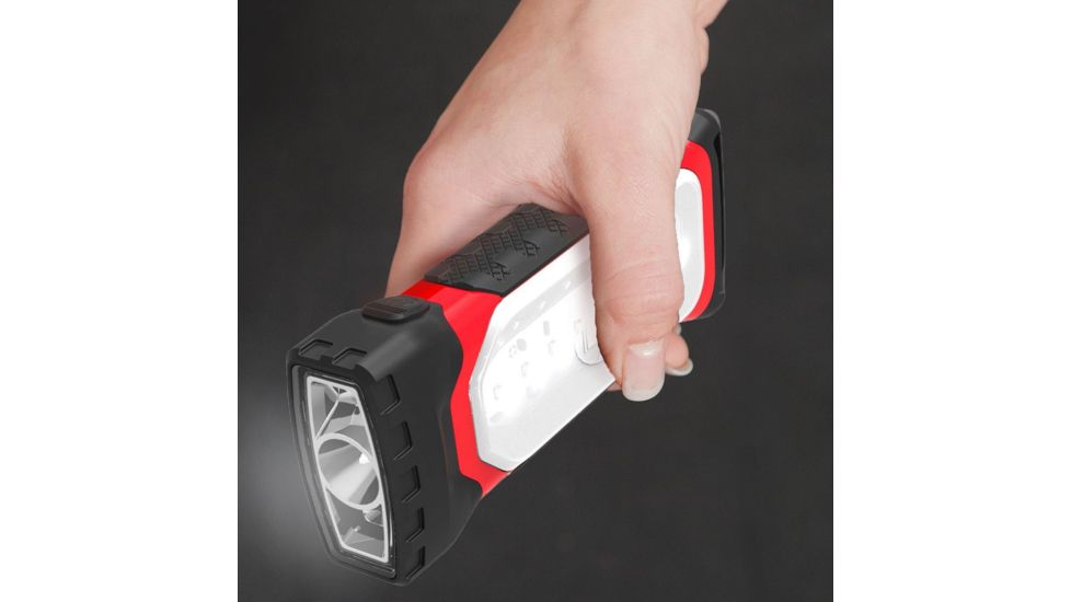 Coleman 2 In 1 Utility Light Flashlight, 200 Lumens, IPX4 Water-Resistant Design, Black / Red 2000022333