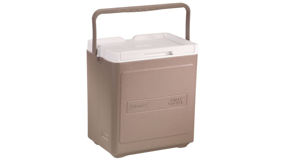 Coleman 20 Can PartyStacker Cooler, Compatible W/ Other PartyStacker Items, Gray, 18 Quart 3000000487