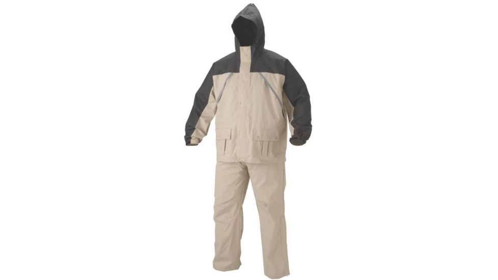 Coleman .20 MM PVC / Nylon Rain Suit, Tan, 2XL 2000015020