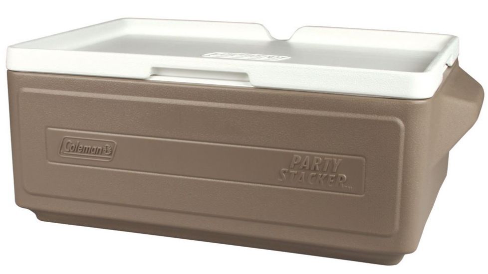 Coleman 24 Can PartyStacker Cooler, Compatible W/ Other PartyStacker Items, Gray, 23 Quarts 3000000452