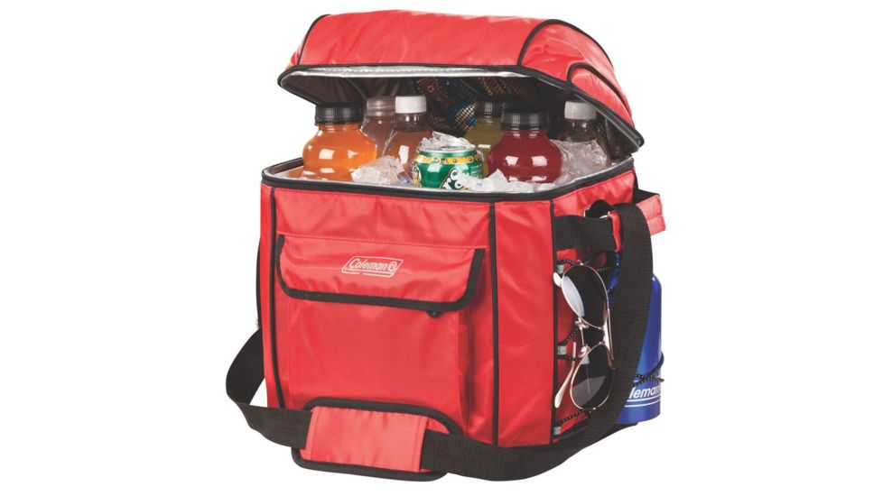Coleman 30 Can Urban Soft Cooler W/ Removable Plastic Liner, Red 3000002172