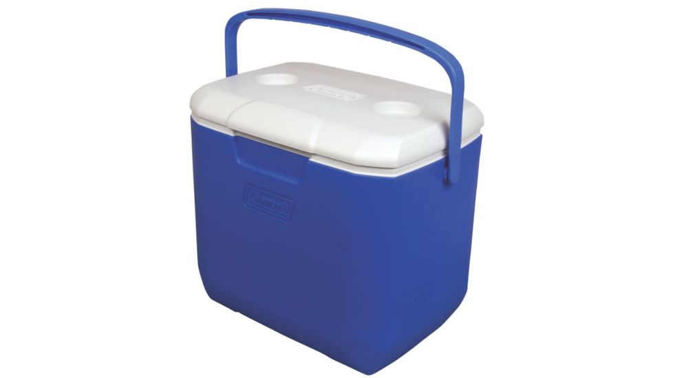 Coleman 30  Quart Cooler 00, 5879, Lid supports up to 250 lbs, Cup Holders, Blue, Holds 38 Cans 3000001842