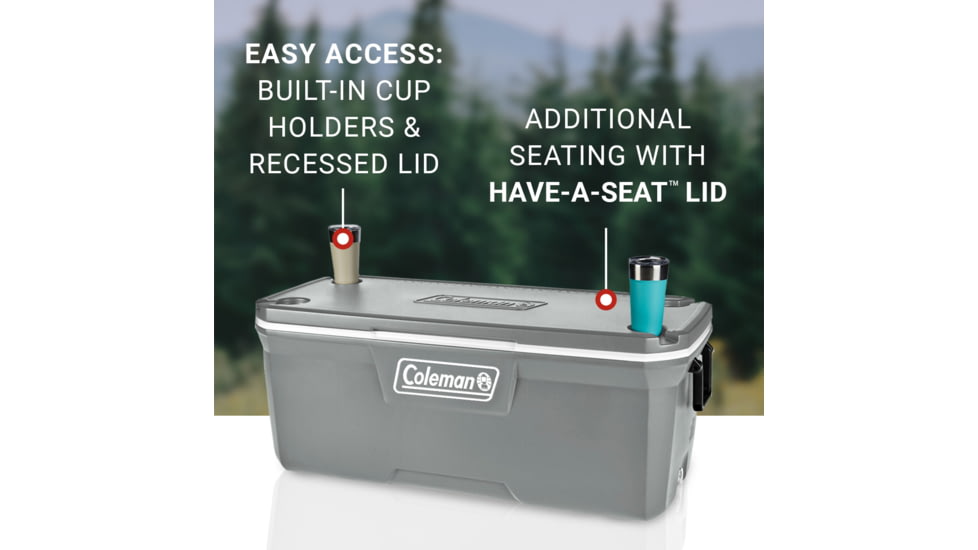 Coleman 316 Series 150-Quart Hard Cooler - Ship In Own Container, Rock Gray/White/Rock Gray, CM1010810001-13
