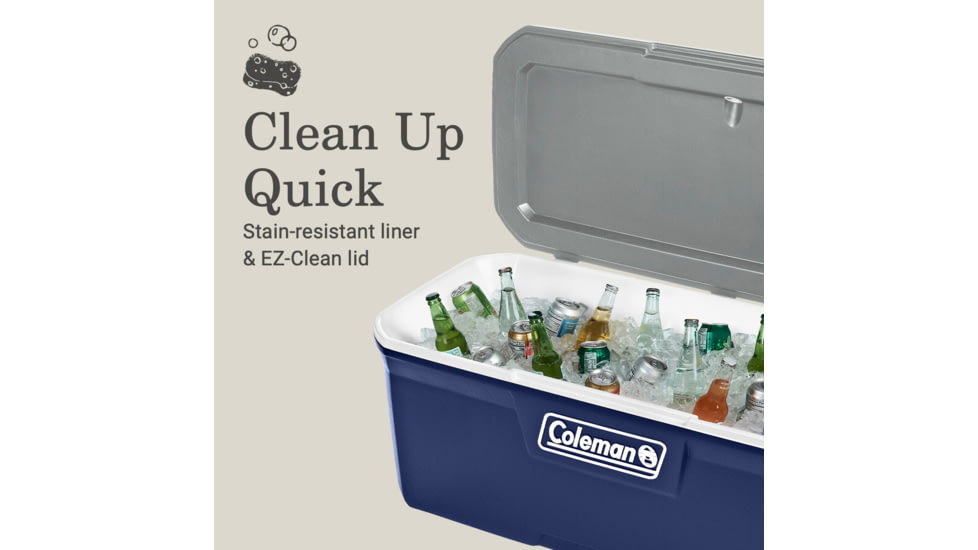 Coleman 316 Series 150-Quart Hard Cooler, Twiling/Red/White, CM1010810001-52