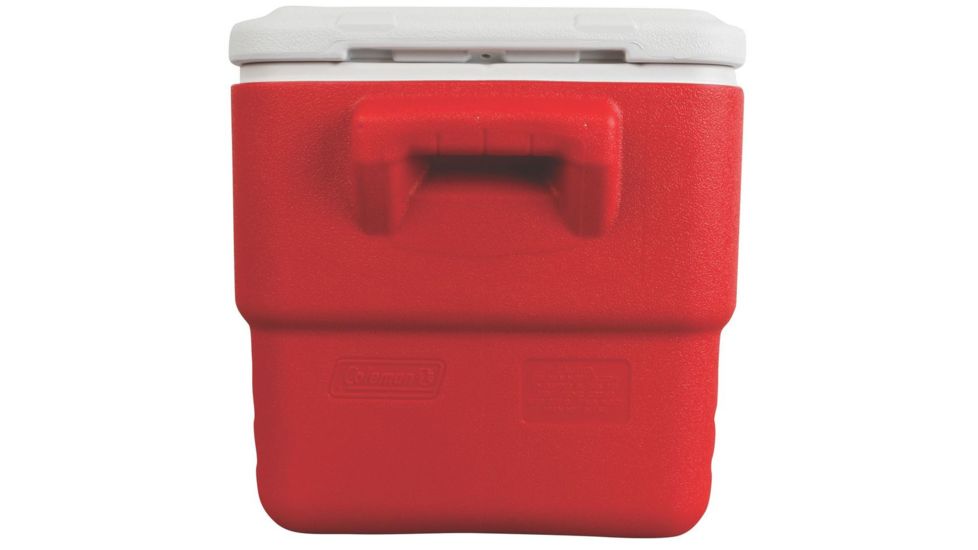 Coleman 36 Quart Cooler, Cup Holders in Lid, Red, Holds 46 Cans 6281A703G