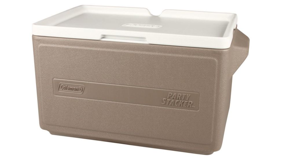 Coleman 48 Can PartyStacker Cooler, Compatible W/ Other PartyStacker Items, Gray, 33 Quarts 3000000483