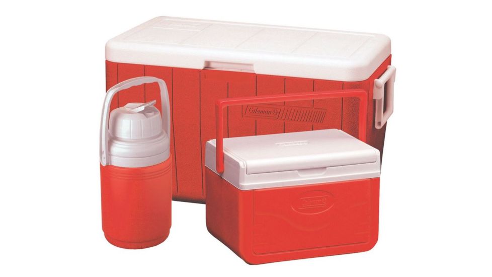 Coleman 48 Qt Cooler Combo W/ 5 Qt Cooler, .3 Gal Cooler, Red 3000000024