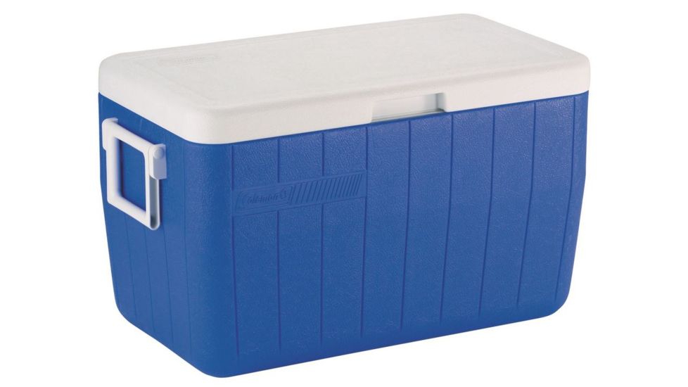Coleman 48 Quart Performance Cooler, Holds 63 Cans, No Tray, Blue 3000000152
