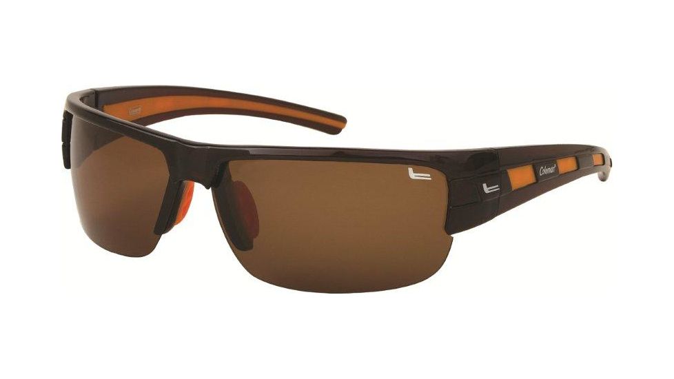 Coleman 6007 Polarized Sunglasses - Brown And Orange Frame, Brown Lenses CC1 6007-C3