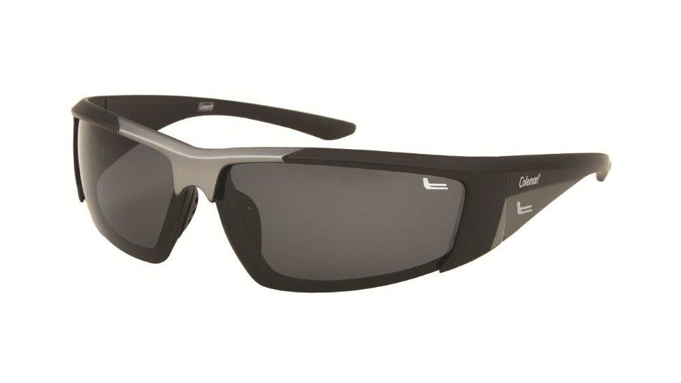 Coleman 6011 Polarized Sunglasses - Black And Grey Frame, Smoke Lenses CC1 6011-C1