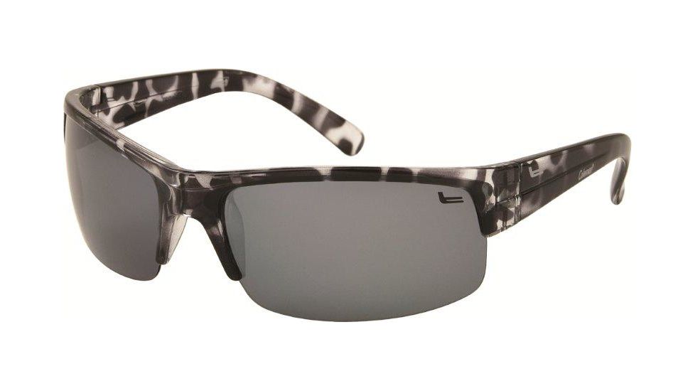 Coleman 6015 Polarized Sunglasses - Black Tortoise Shell Frame, Smoke Lenses CC1 6015-C3