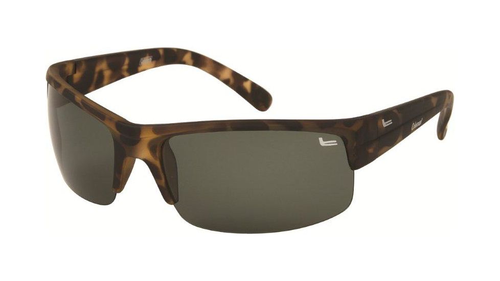 Coleman 6015 Polarized Sunglasses - Matte Brown Tortoise Shell Frame, Brown Lenses CC1 6015-C2