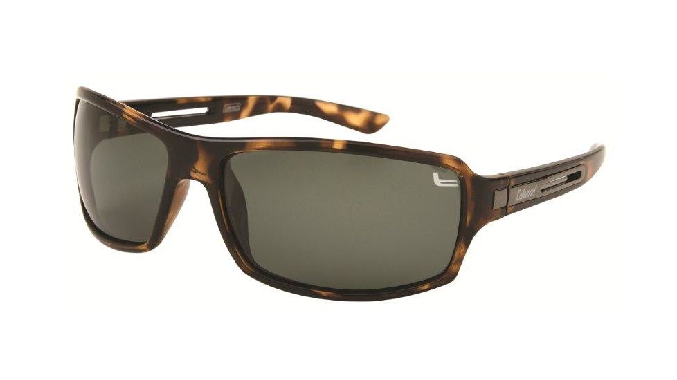 Coleman 6016 Polarized Sunglasses - Light Brown Tortoise Shell Frame, Smoke Lenses CC1 6016-C3