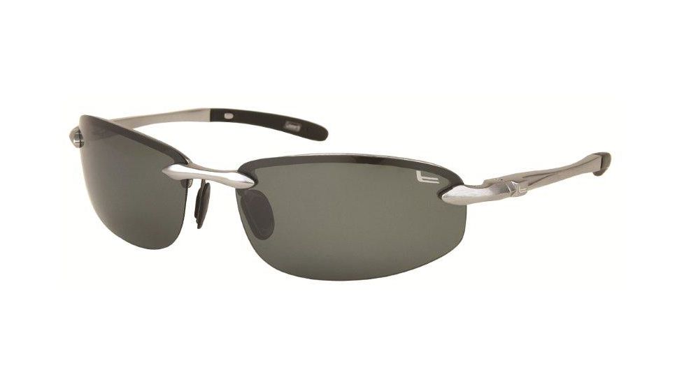 Coleman 6508 Polarized Sunglasses - Silver Frame, Green Lenses CC2 6508-C2