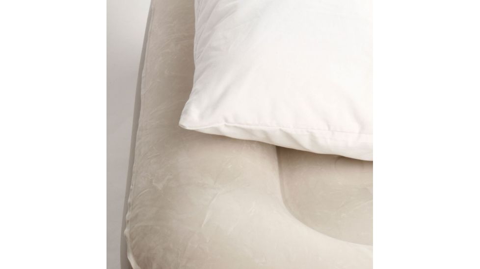 Coleman Airbed Double High PillowStop Air Mattress W/ 120V Pump Combo, Supports up to 300 lbs, Twin, Tan 2000025763