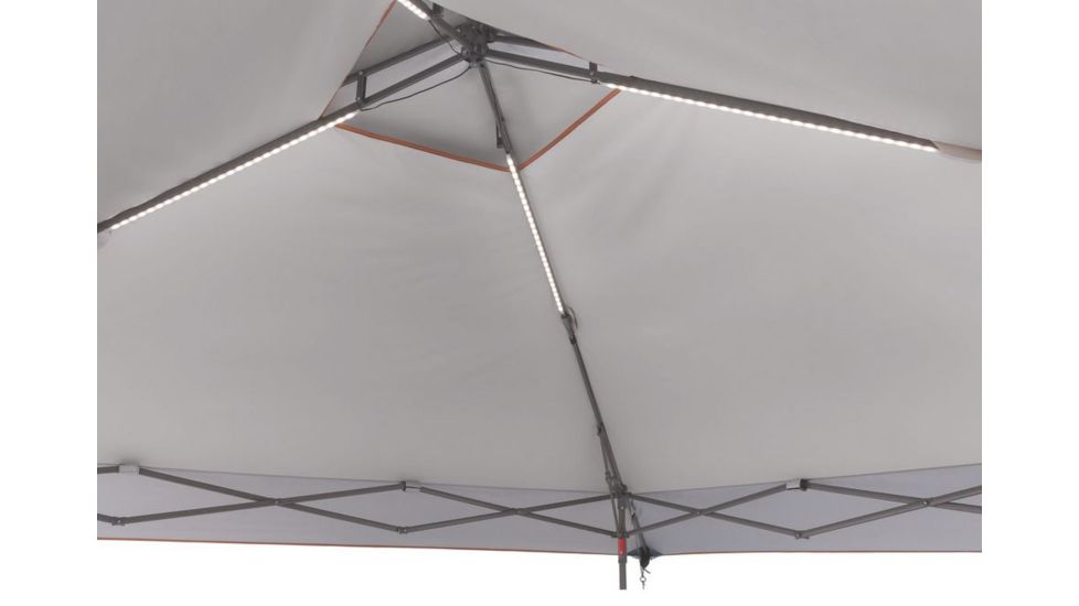Coleman All Night Instant Lighted Shelter, Center Height 9 ft 4 in, White / Blue, 10 ft x 10 ft 2000024276
