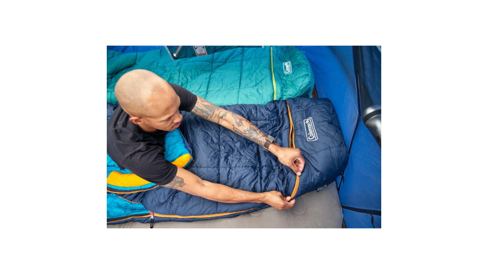 Coleman Big Bay Contoured Sleeping Bag, 20F, Big/Tall, Blunt, CM1010410015-2