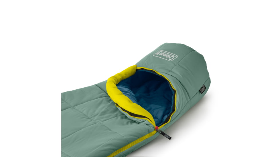 Coleman Big Bay Mummy Sleeping Bag, 20F, Moss, CM1010410015-5