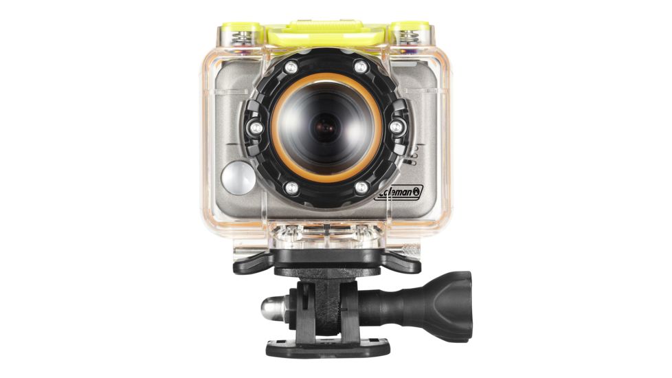 Coleman Bravo 1080p HD &amp; 5.0 MP Waterproof Sports Camera Kit, Silver CX10WP