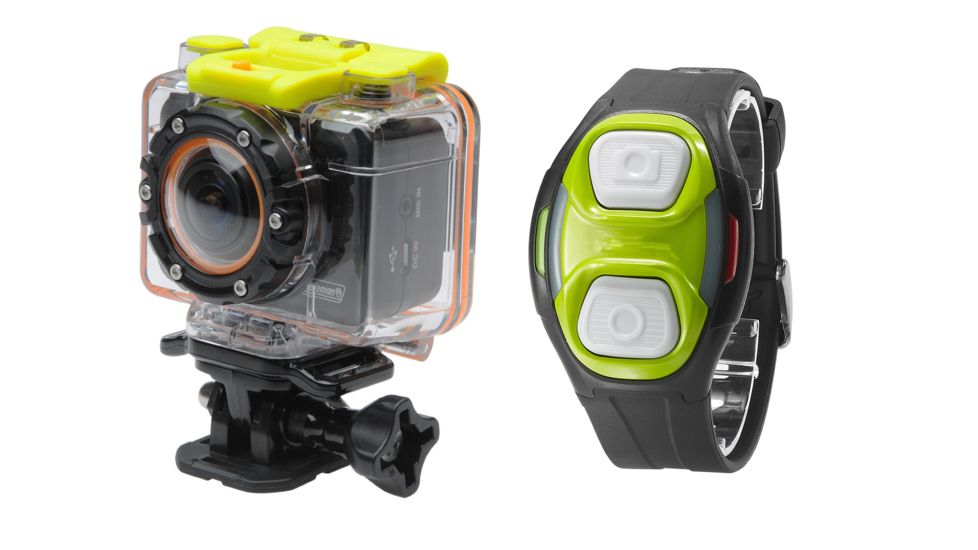 Coleman Bravo2 1080p HD &amp; 5.0 MP Waterproof Sports Camera Kit w/Wi-Fi and Remote Control Watch, Black CX12WP+RC