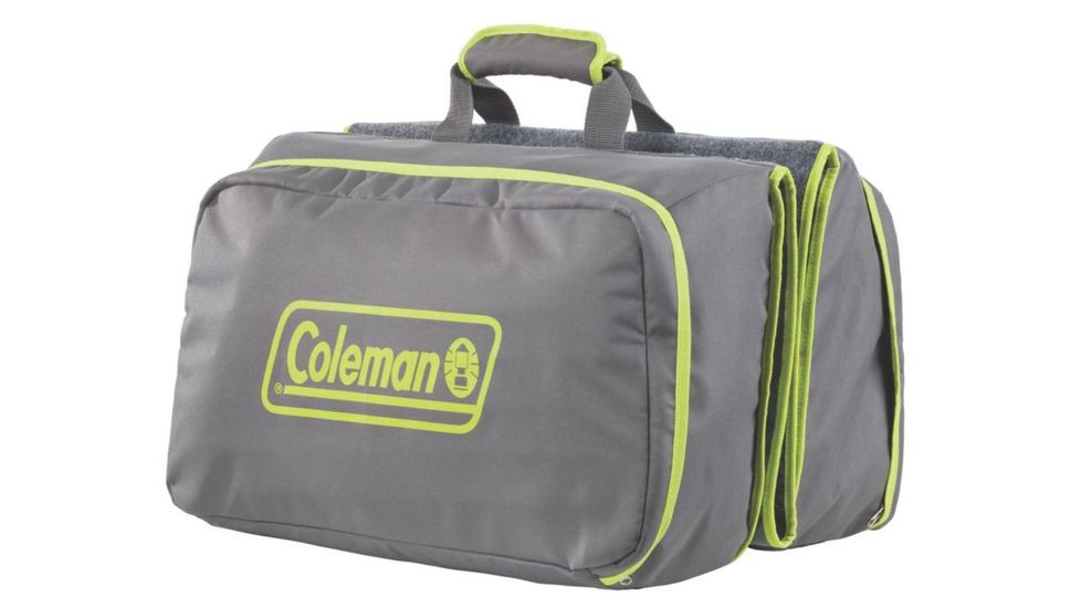 Coleman Carry-All Mat, Storage Bag Camping Gear, Two Zippered Compartments, Gray / Green 2000018199