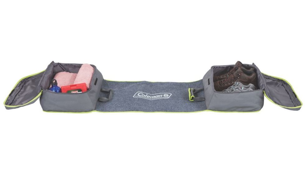 Coleman Carry-All Mat, Storage Bag Camping Gear, Two Zippered Compartments, Gray / Green 2000018199