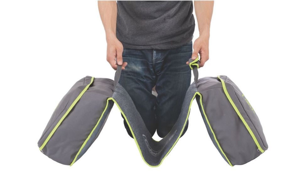 Coleman Carry-All Mat, Storage Bag Camping Gear, Two Zippered Compartments, Gray / Green 2000018199
