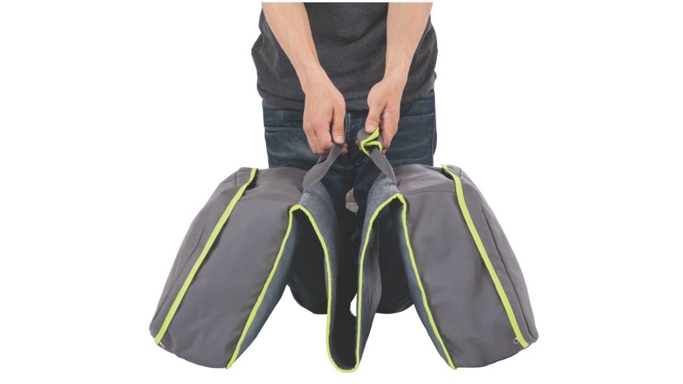 Coleman Carry-All Mat, Storage Bag Camping Gear, Two Zippered Compartments, Gray / Green 2000018199