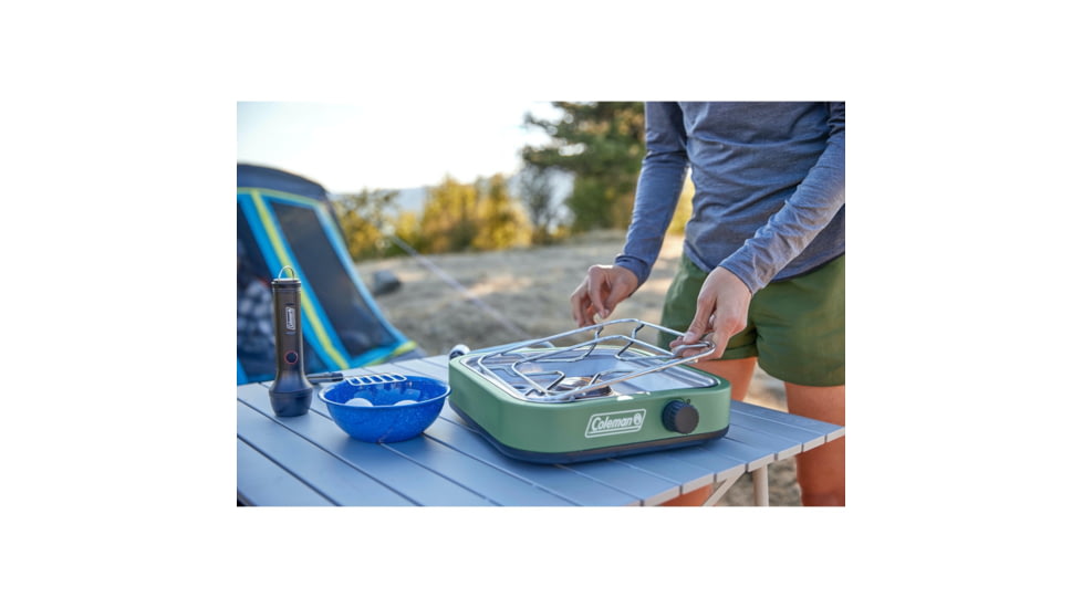Coleman Cascade 18 1-Burner Propane Camping Stove, Moss, CM1011010002-1