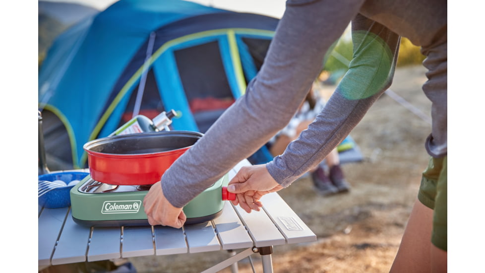 Coleman Cascade 18 1-Burner Propane Camping Stove, Moss, CM1011010002-1