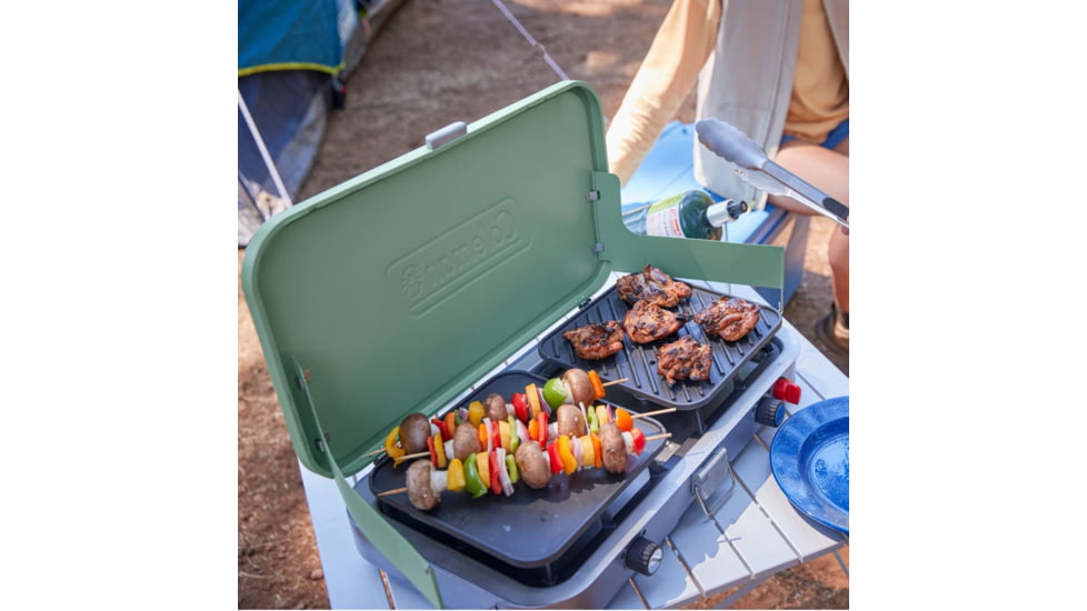 Coleman Cascade 3-in-1 Propane Camping Stove, Moss, CM1011010003-5